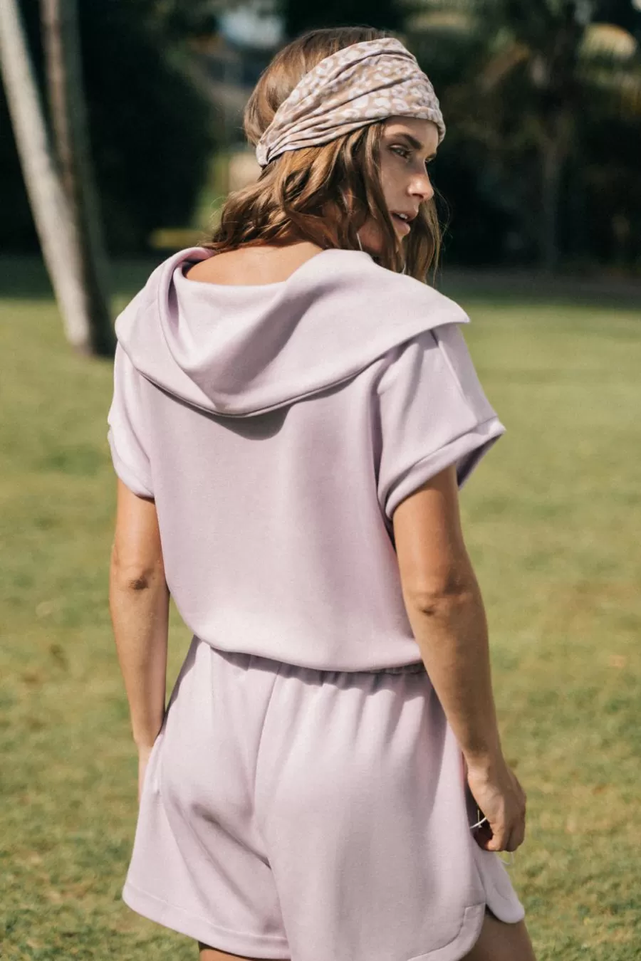 Cupshe Combinaison*Combishort à Col Chemise Et Zip Sur Le Devant Lavande Violet
