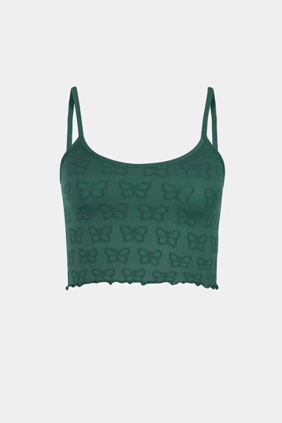 Cupshe T-Shirt & Débardeur*Débardeur Court Sans Manches Et Couture à Col Scoop Vert
