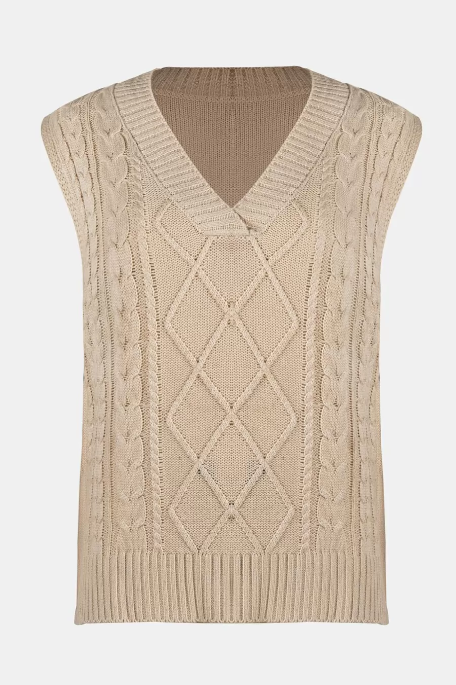 Cupshe Pulls & Gilets*Gilet En Tricot Torsadé Abricot